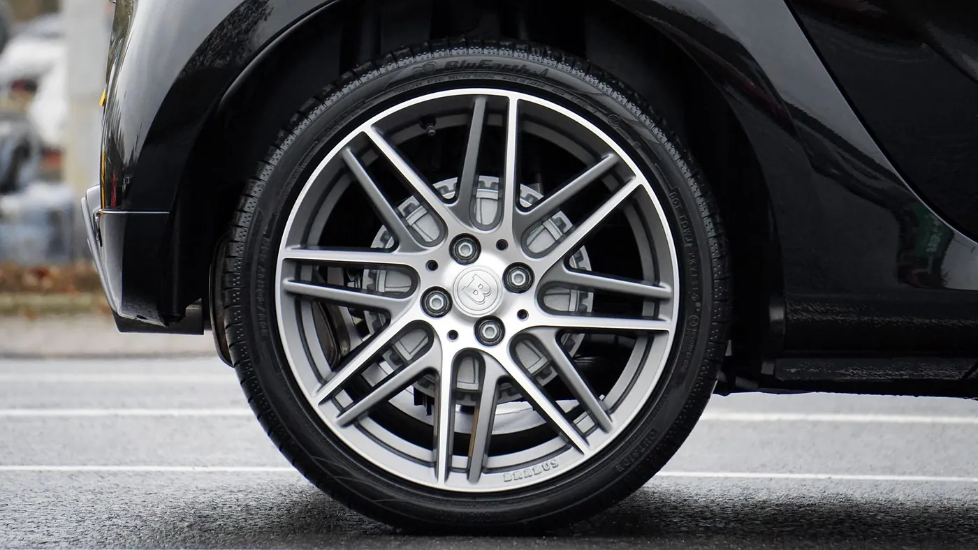 Alloy wheel close-up